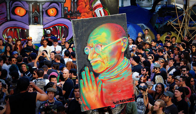 An Occupy L.A. protest in 2011. CREDIT: <a href="https://www.flickr.com/photos/22104733@N06/6422387735/">greg lilly</a> <a href="https://creativecommons.org/licenses/by-nc/2.0/">(CC)</a>
