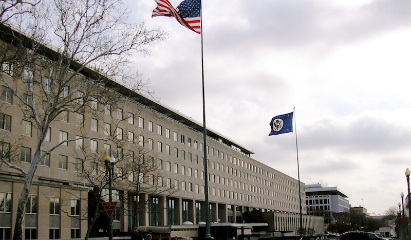 Harry S. Truman Building in Washington, DC, headquarters of the U.S. Department of State. CREDIT: <a href="https://commons.wikimedia.org/wiki/File:State_Department.jpg">Loren (CC)</a>