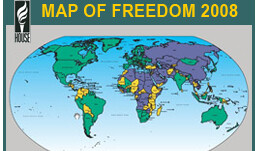 Freedom House Map of Freedom 2008