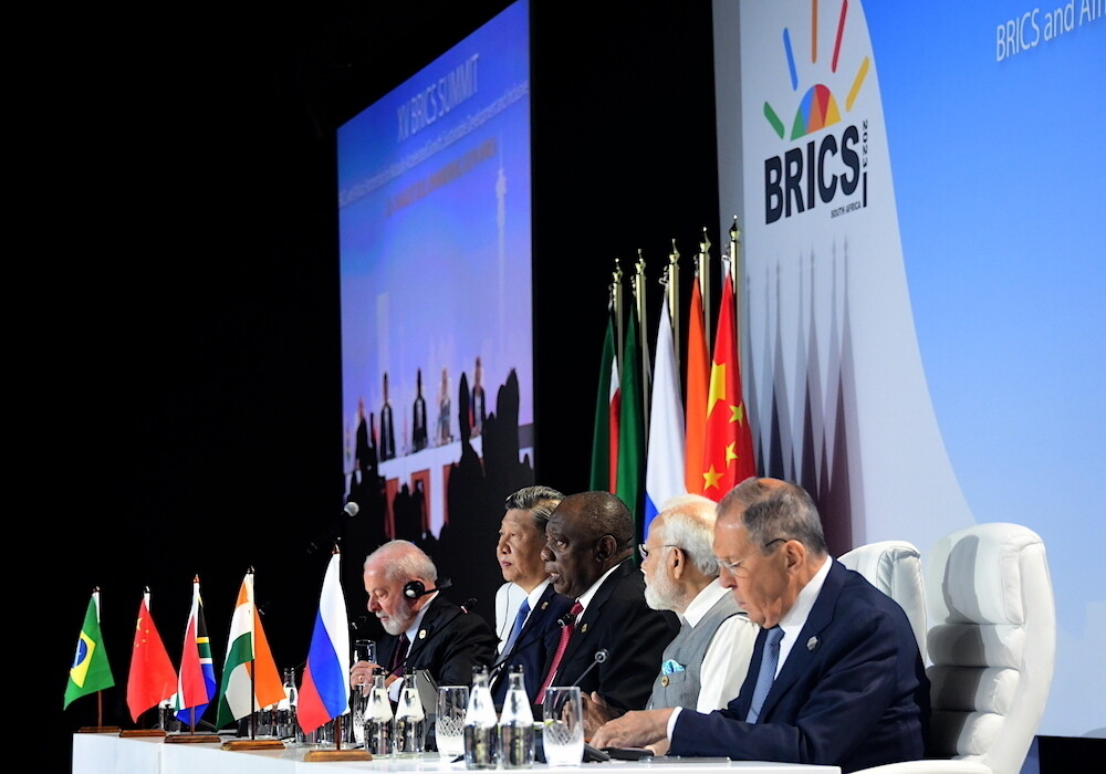 Cumbre de los BRICS de 2023 en Sudáfrica. CRÉDITO: GobiernoZA.